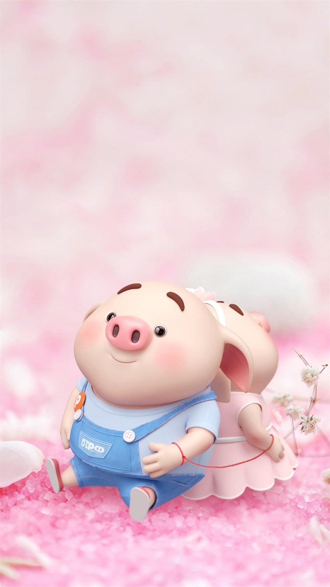 Ảnh nền Heo con dễ thương cho điện thoại - 8 (Kích thước: 1080 x 1920)