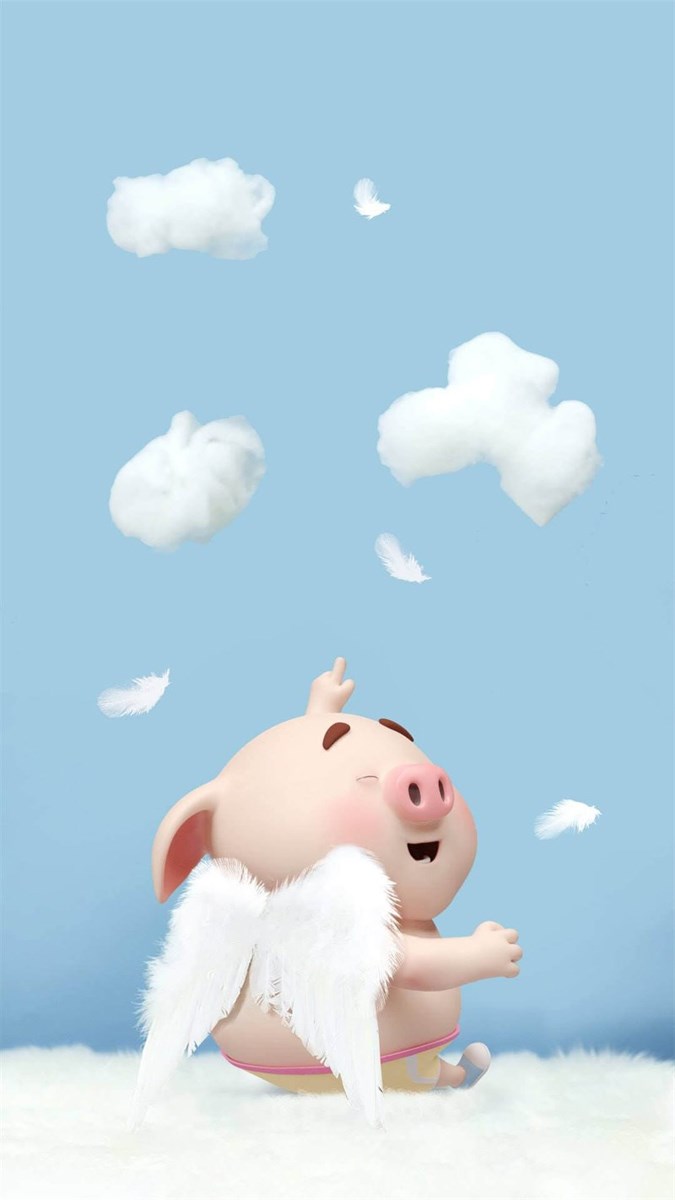 Ảnh nền Heo con dễ thương cho điện thoại - 18 (Kích thước: 1080 x 1920)