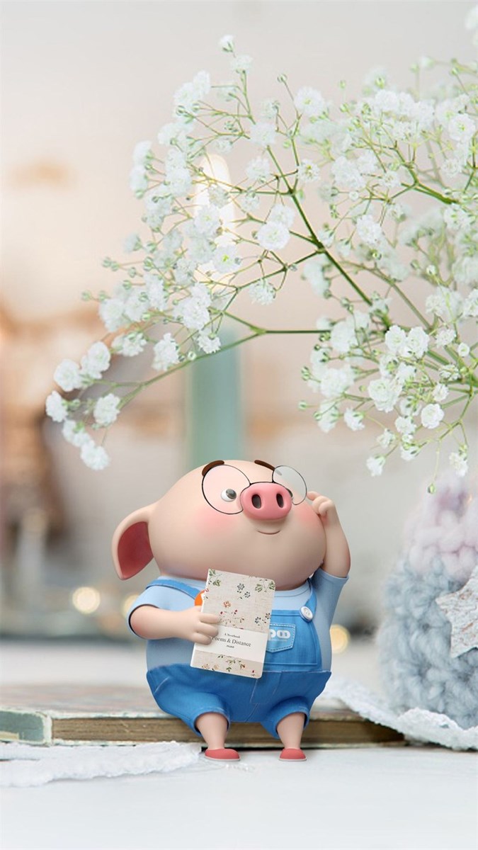 Ảnh nền Heo con dễ thương cho điện thoại - 19 (Kích thước: 1080 x 1920)