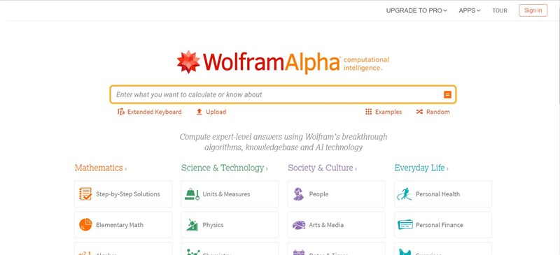 WolframAlpha