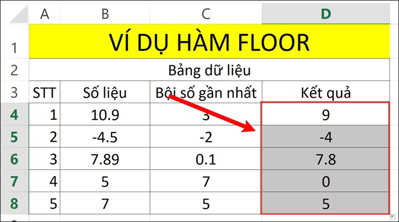Nhấn&nbsp;Enter&nbsp;để hiển thị kết quả.