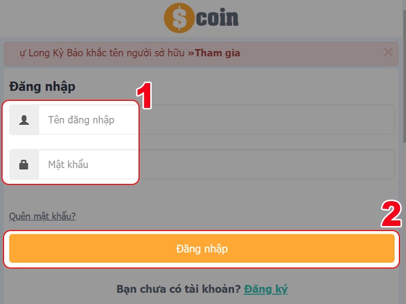 Đăng nhập t&agrave;i khoản game của bạn