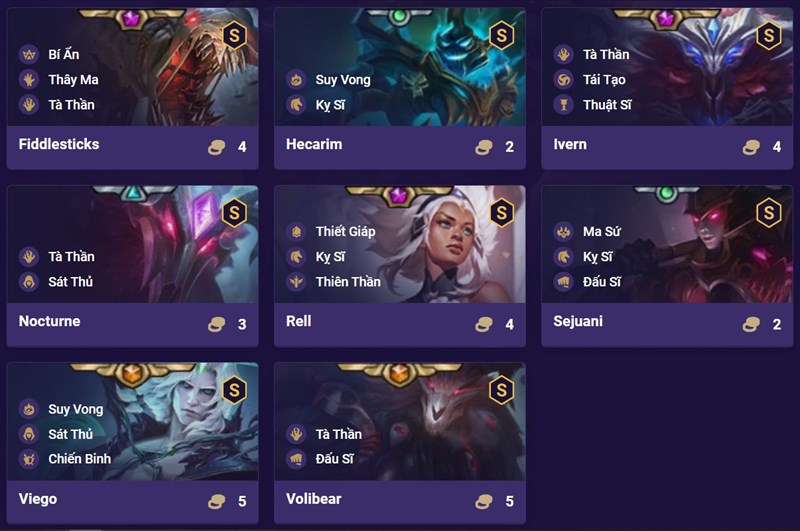 Độii h&igrave;nh T&agrave; Thần Kỵ Sĩ