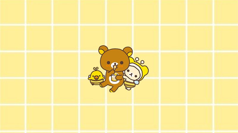 Cute Yellow Background and Adorable Golden Wallpaper.