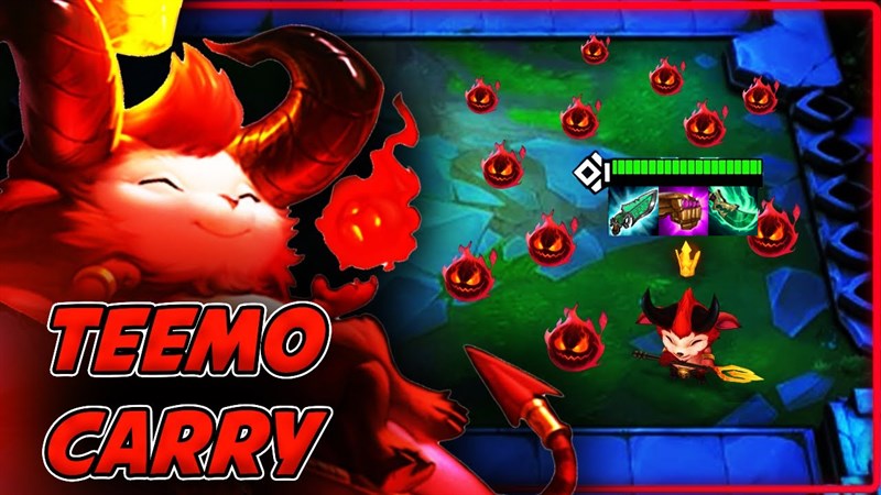 Teemo dễ d&agrave;ng huỷ diệt đối thủ bằng những cơn mưa bom của m&igrave;nh