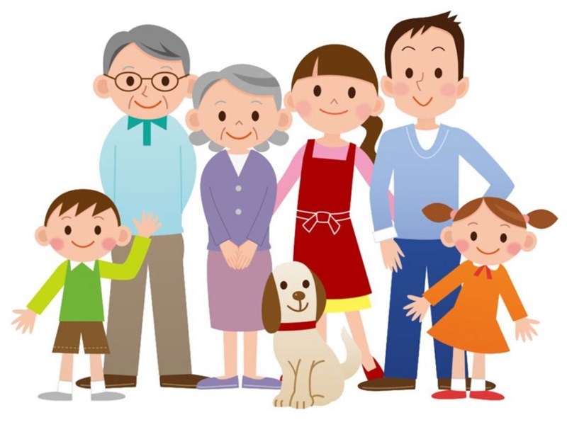 Ảnh hoạt hình về gia đình hạnh phúc