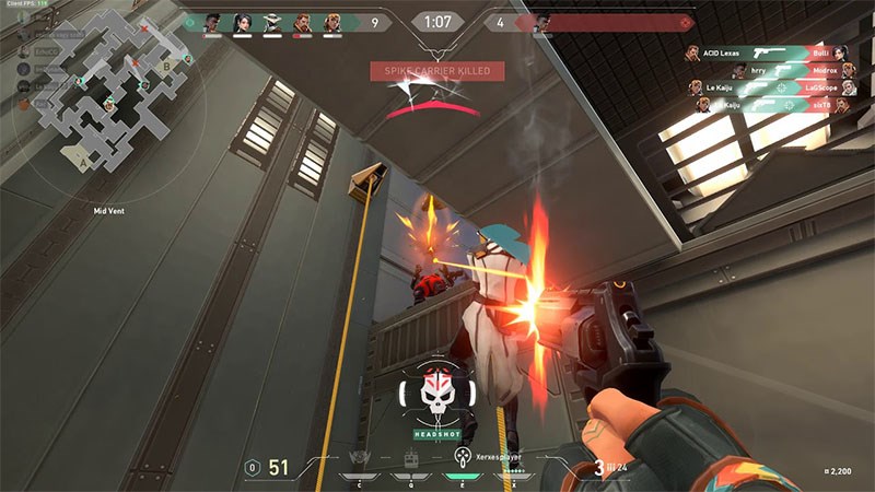 Hạ gục địch v&agrave; hiệu ứng tr&uacute;ng đạn xảy ra đồng thời