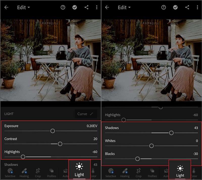 Sử dụng Lightroom trên điện thoại: Sử dụng Lightroom trên điện thoại di động của bạn để nâng cao chất lượng và thẩm mỹ cho những bức ảnh của mình. Bạn có thể chỉnh sửa và cải thiện kích thước, màu sắc, ánh sáng và nhiều hơn nữa. Hãy xem hình ảnh này và khám phá tính năng tuyệt vời của Lightroom trên điện thoại.