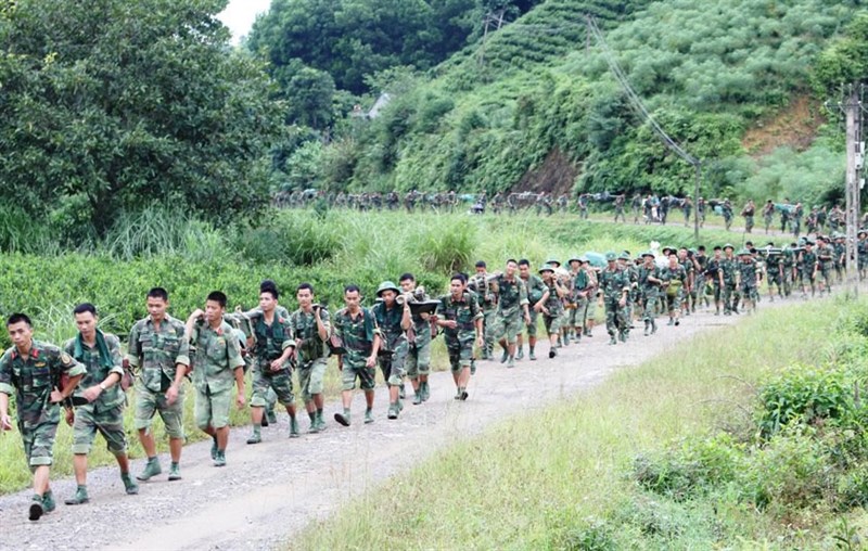 Bộ team đang được hành quân