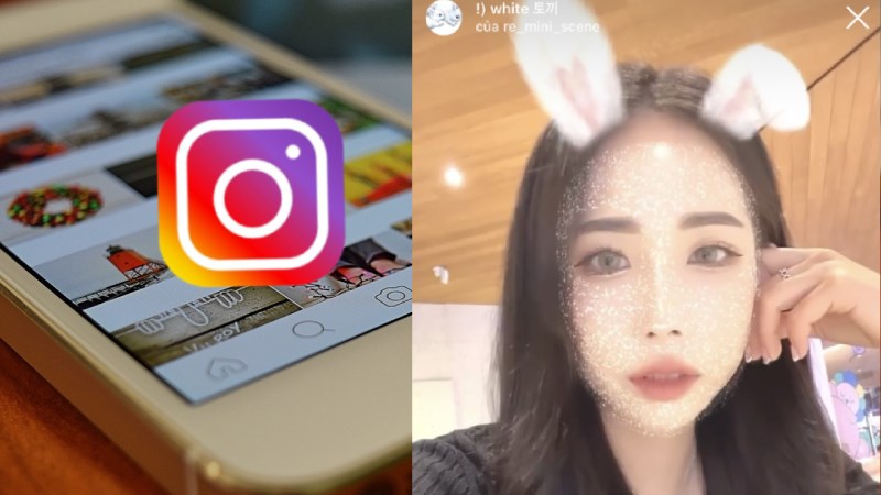 Cách quay video filter con thỏ trên Instagram