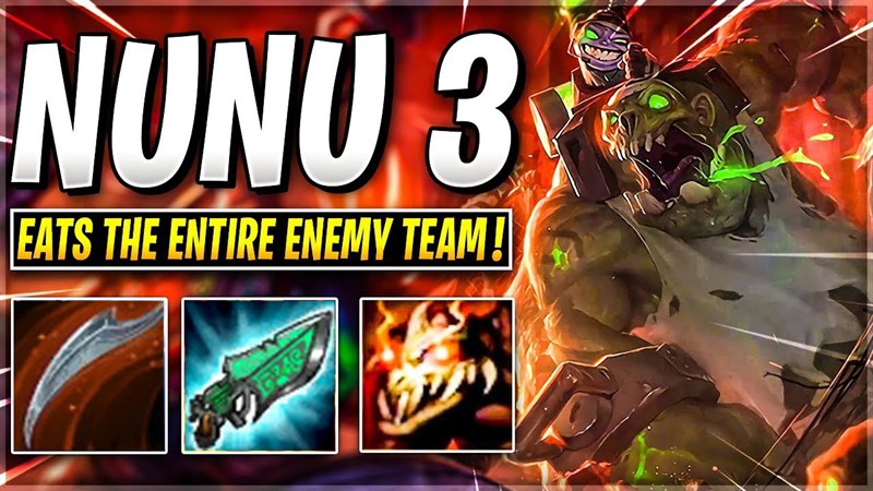 Nunu với chiếc bụng đ&oacute;i sẽ nuốt chửng mọi kẻ địch