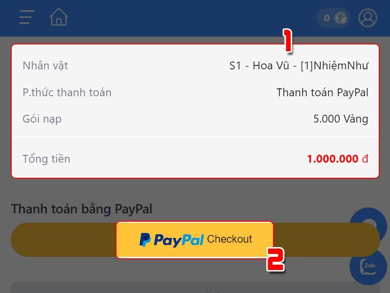 Kiểm tra thông tin và xác nhận thanh toán