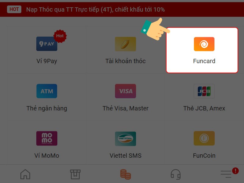 Phương thức thanh toán Funcard