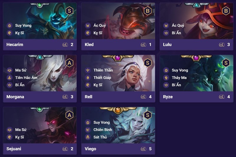 Đội hình Kỵ Sĩ Bí Ẩn DTCL Mùa 5 Đội hình Kỵ Sĩ Bí Ẩn DTCL Mùa 5