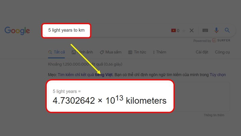Bạn truy cập vào trang chủ Google và gõ vào ô tìm kiếm