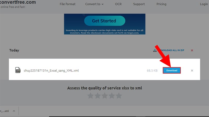Nhấn Download để tải về