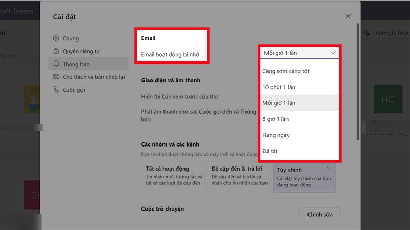 13 cách tắt thông báo trên teams mới