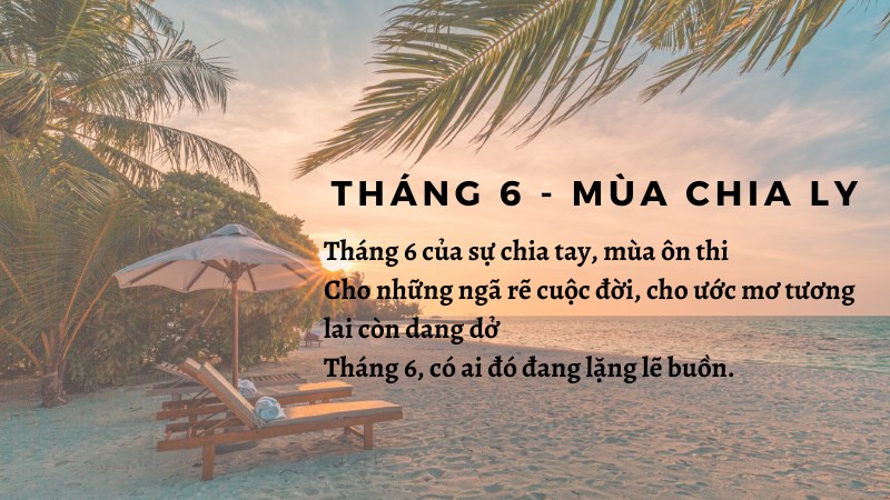 Tháng Sáu - Mùa chia ly