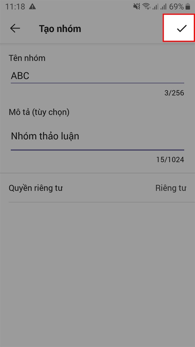 Nhấn v&agrave;o biểu tượng dấu t&iacute;ch ở g&oacute;c tr&ecirc;n b&ecirc;n phải