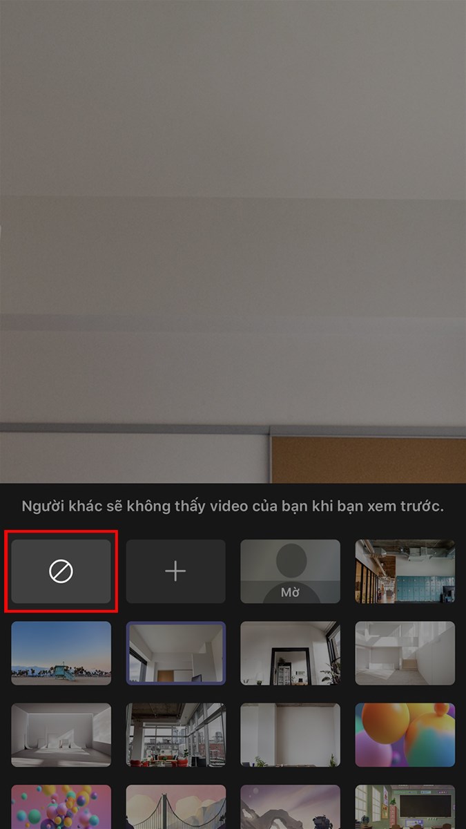 Để tắt background, nhấn vào biểu tượng hình tròn có đường chéo