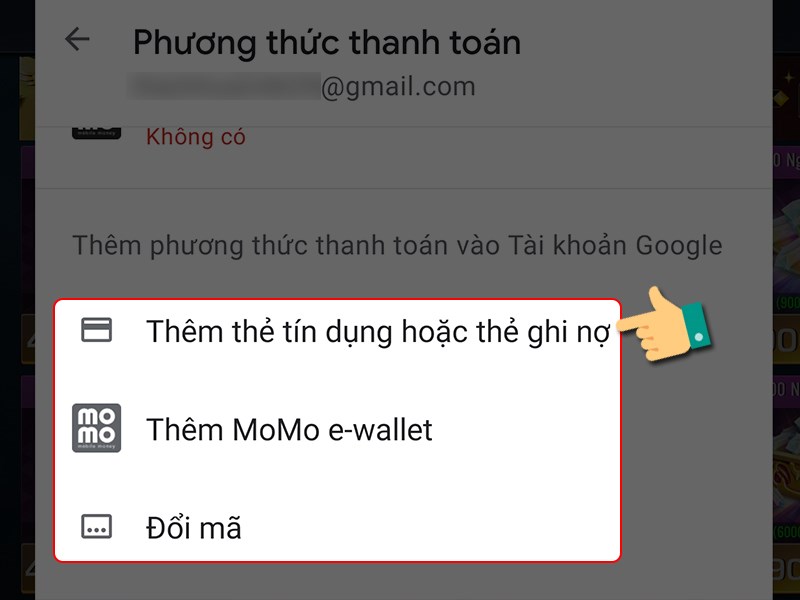 Th&ecirc;m phương thức thanh to&aacute;n