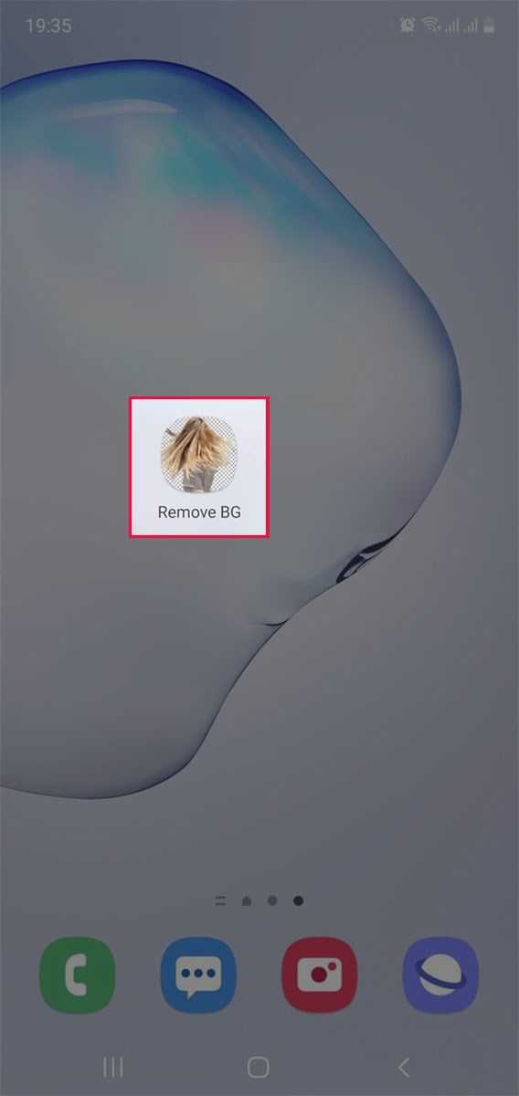 Mở ứng dụng Remove BG