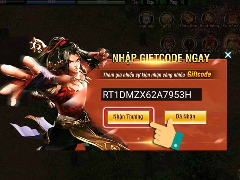 Nhập code