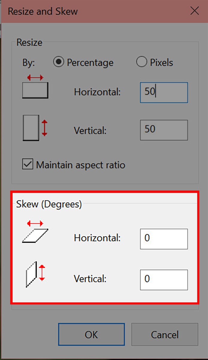 Hoặc thay đổi với tỷ lệ phần trăm tương ứng theo độ nghi&ecirc;ng