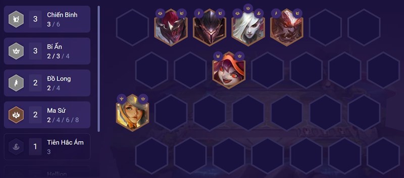 Đội h&igrave;nh giữa trận