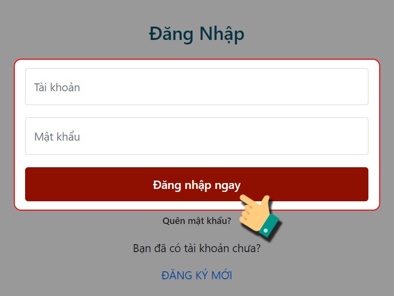 Đăng nhập t&agrave;i khoản game của bạn