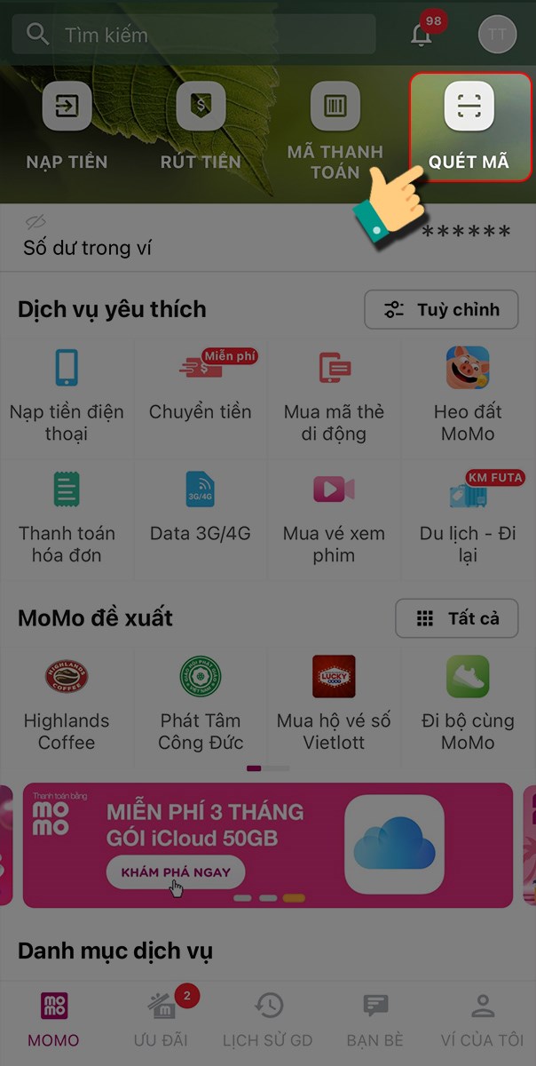 Chọn qu&eacute;t m&atilde; 