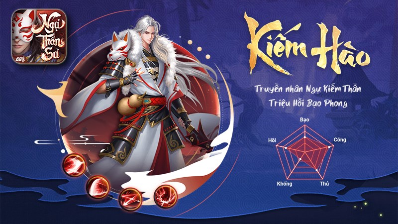 Tạo h&igrave;nh nh&acirc;n vật Kiếm H&agrave;o trong Ngự Thần Sư