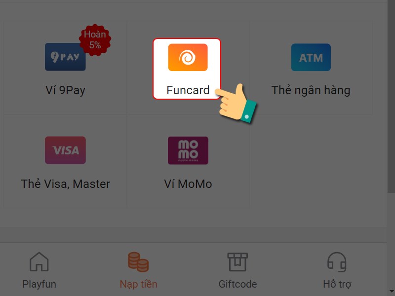 Phương thức thanh toán Funcard