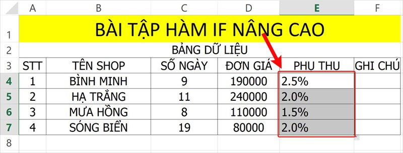 Nhấn&nbsp;Enter&nbsp;để hiển thị kết quả.