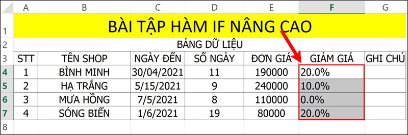 Nhấn&nbsp;Enter&nbsp;để hiển thị kết quả.