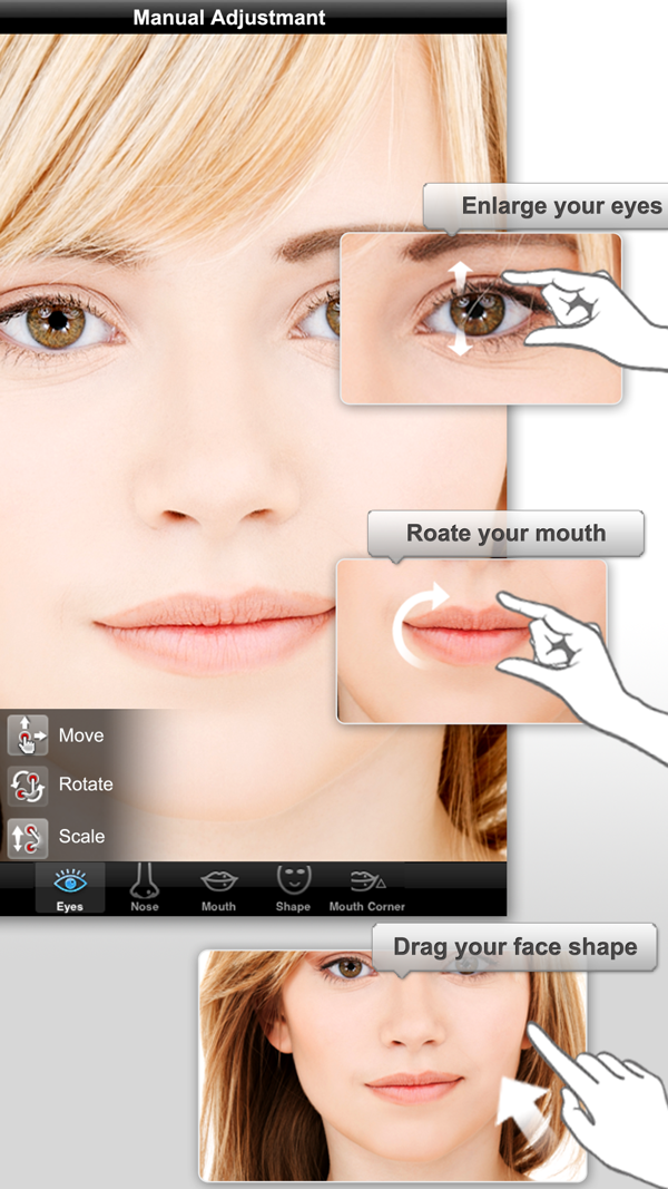 Photo Makeover: Phần mềm chỉnh sửa mũi trên iPhone