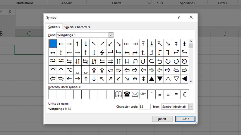 Kiểu Wingdings 3