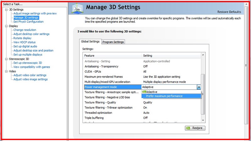 Power Management mode