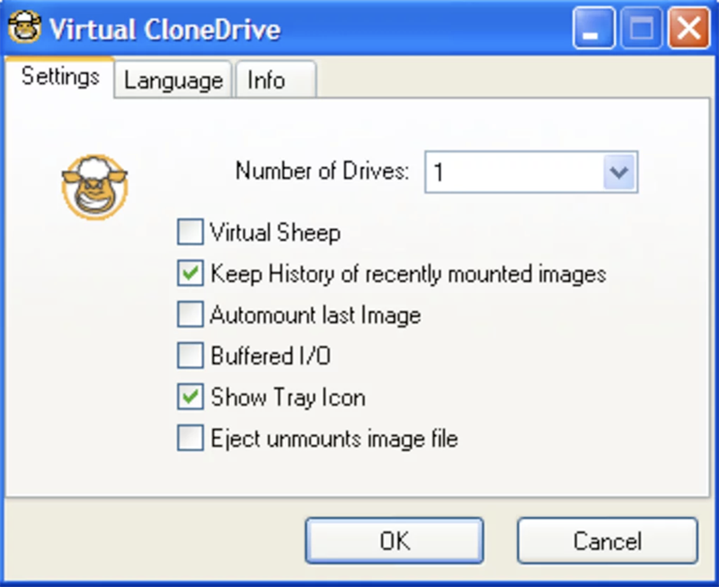 Phần mềm tạo ổ đĩa ảo Virtual CloneDrive