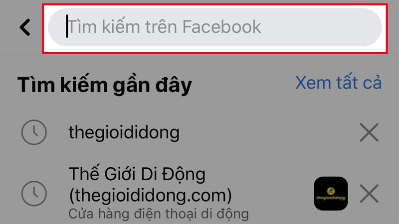 Nhập tên bạn bè mà bạn muốn chặn vào khung Tìm kiếm trên Facebook