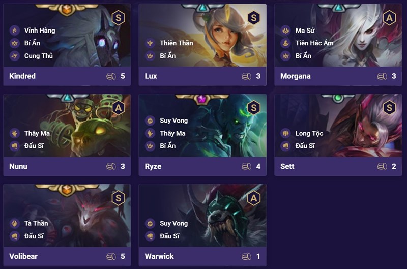 Đội h&igrave;nh Đấu Sĩ B&iacute; Ẩn DTCL M&ugrave;a 5