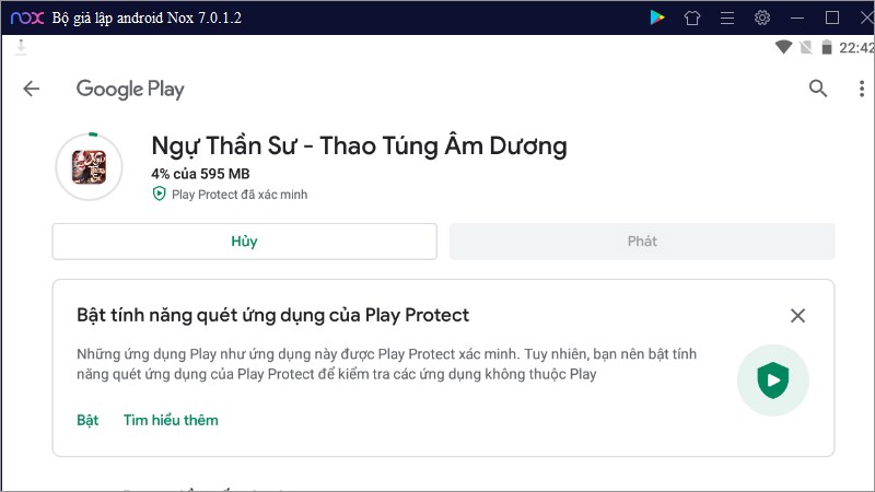 Qu&aacute; tr&igrave;nh c&agrave;i game đang diễn ra