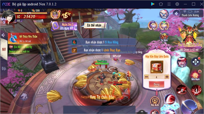 Giao diện tr&ograve; chơi