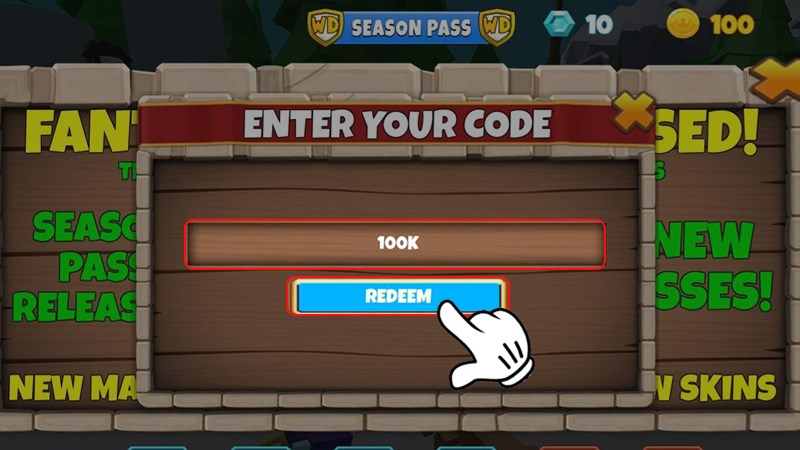 Nhấn Redeem