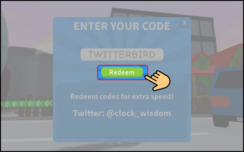 Sau khi nhập ch&iacute;nh x&aacute;c m&atilde; code chọn Redeem