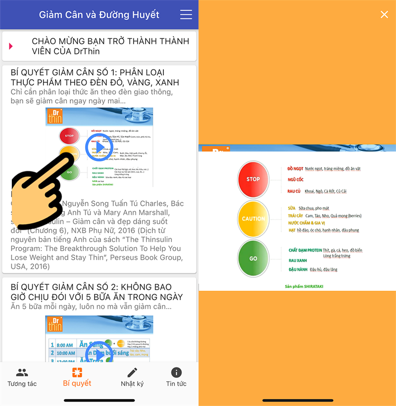 Ph&acirc;n loại thực phẩm theo nh&oacute;m m&agrave;u