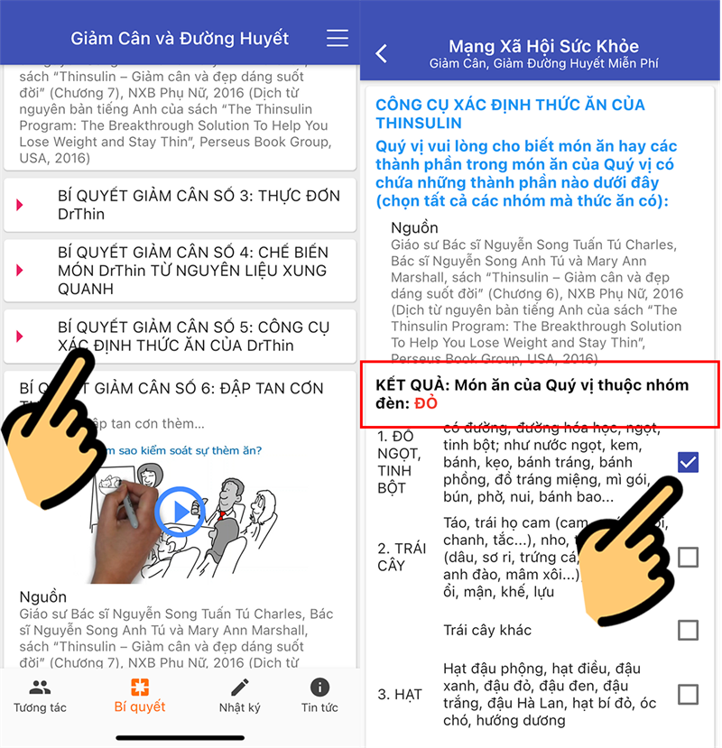 Xem c&ocirc;ng cụ x&aacute;c định thực phẩm n&ecirc;n ăn