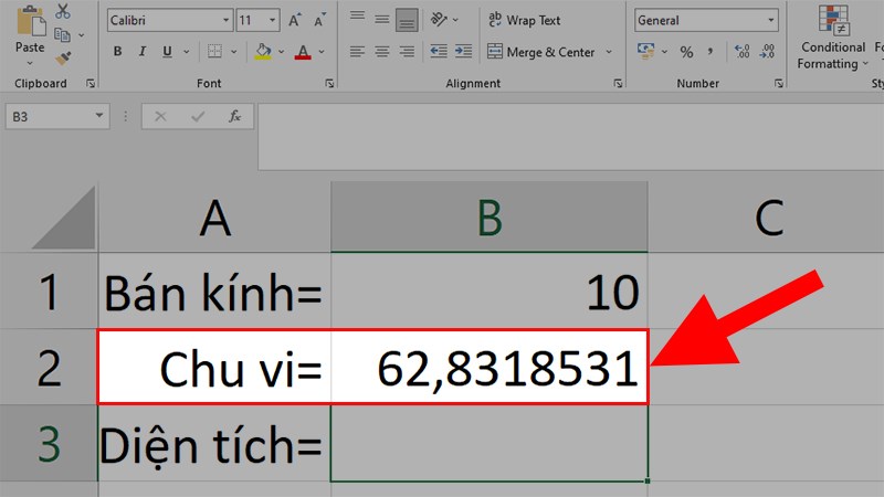 Nhấn Enter để hiển thị kết quả