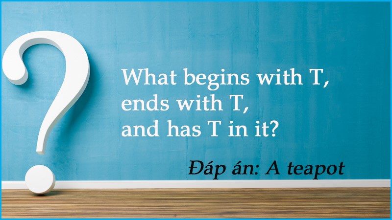 Câu đố tiếng Anh chơi chữ thú vị