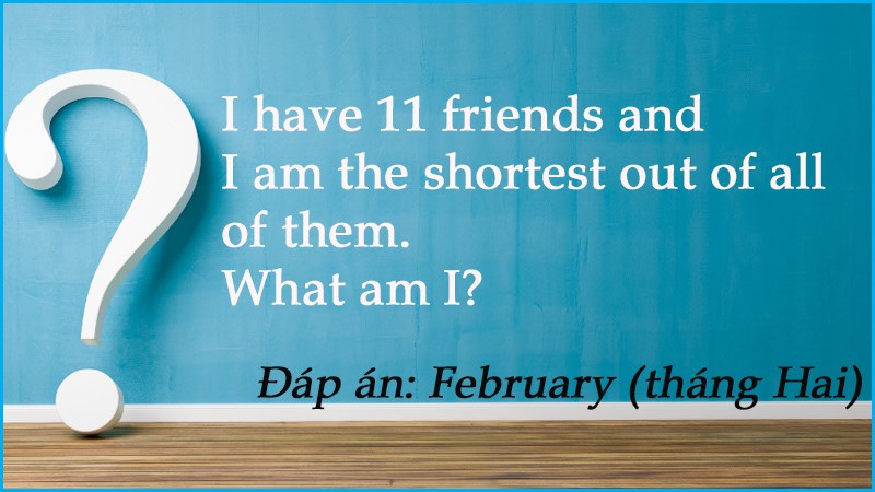 Câu đố tiếng Anh chơi chữ